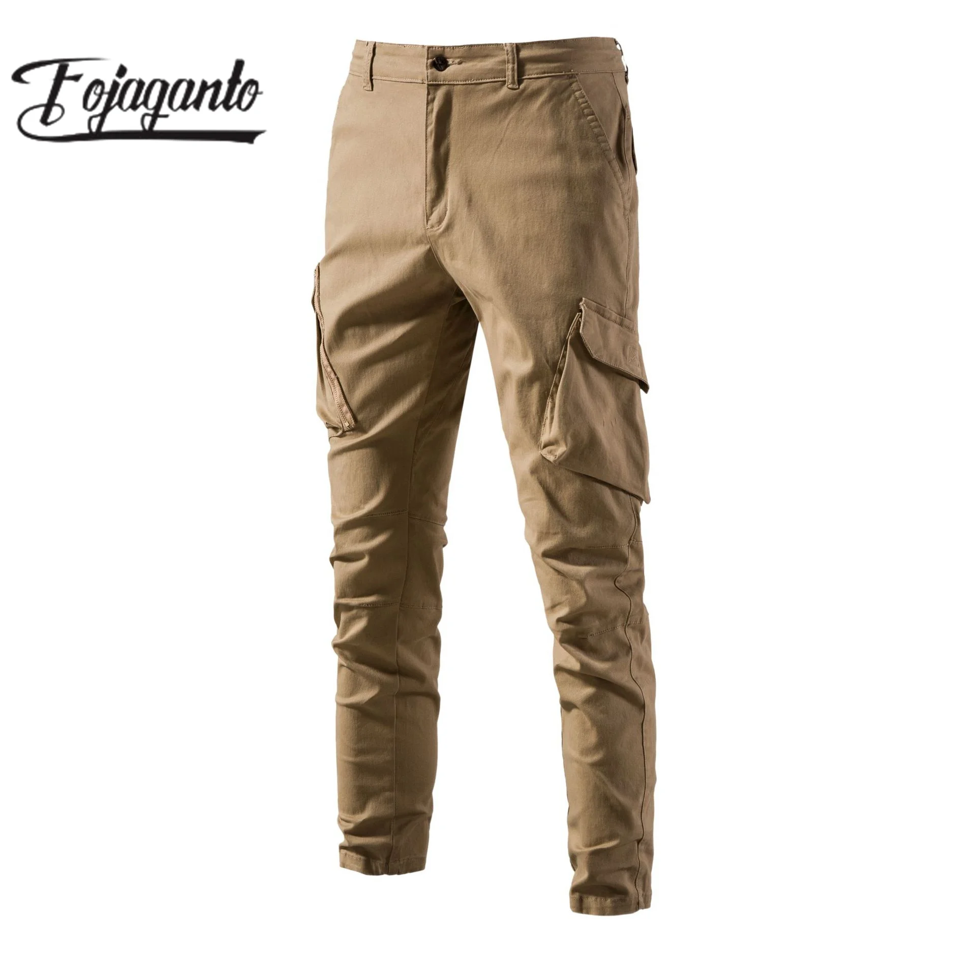 

FOJAGANTO 2023 Outdoor Casual Pants For Men Solid Color Large Pocket Fashion Overalls High Quality Design Casual Pants For Men