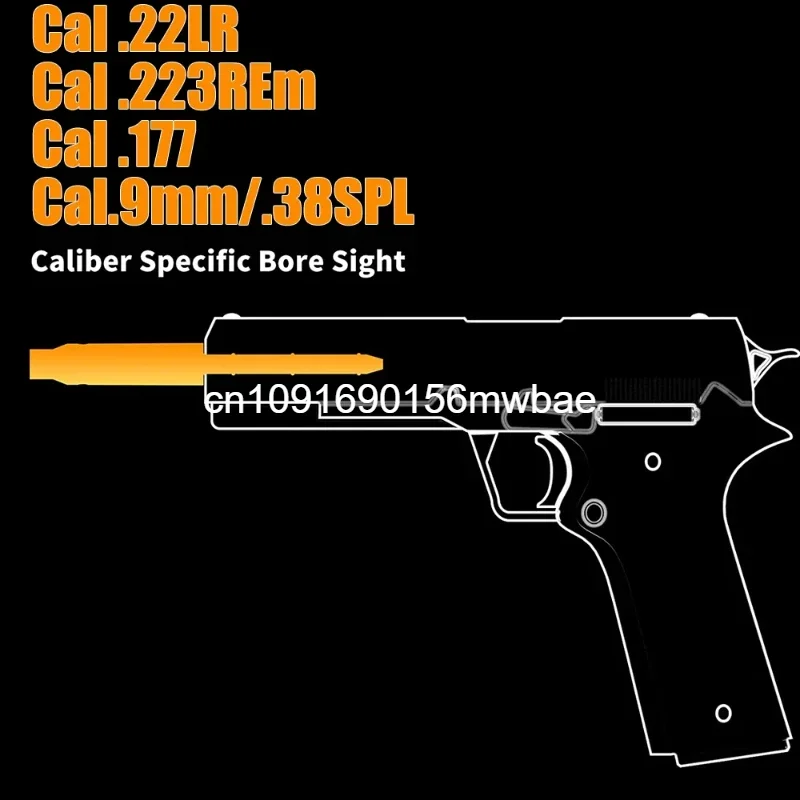 Tactical Laser Bore Sight Training 9mm 22LR .177 Bullet Boresighter Caliber 12GA 20GA .223 .308 5.45x39 9x19mm Sight Snap Caps Laser Bore Sight Snap Caps