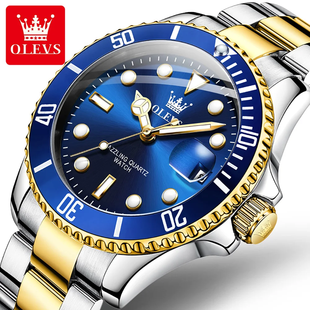 OLEVS ساعة عصرية هاردليكس زجاج الهاتفي ساعة اليد ا...