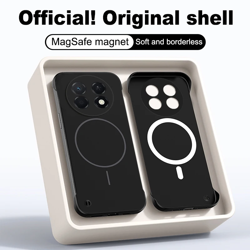 MagSafe Frameless Shockproof Matte Hard PC Case - Ultra Thin Back Cover