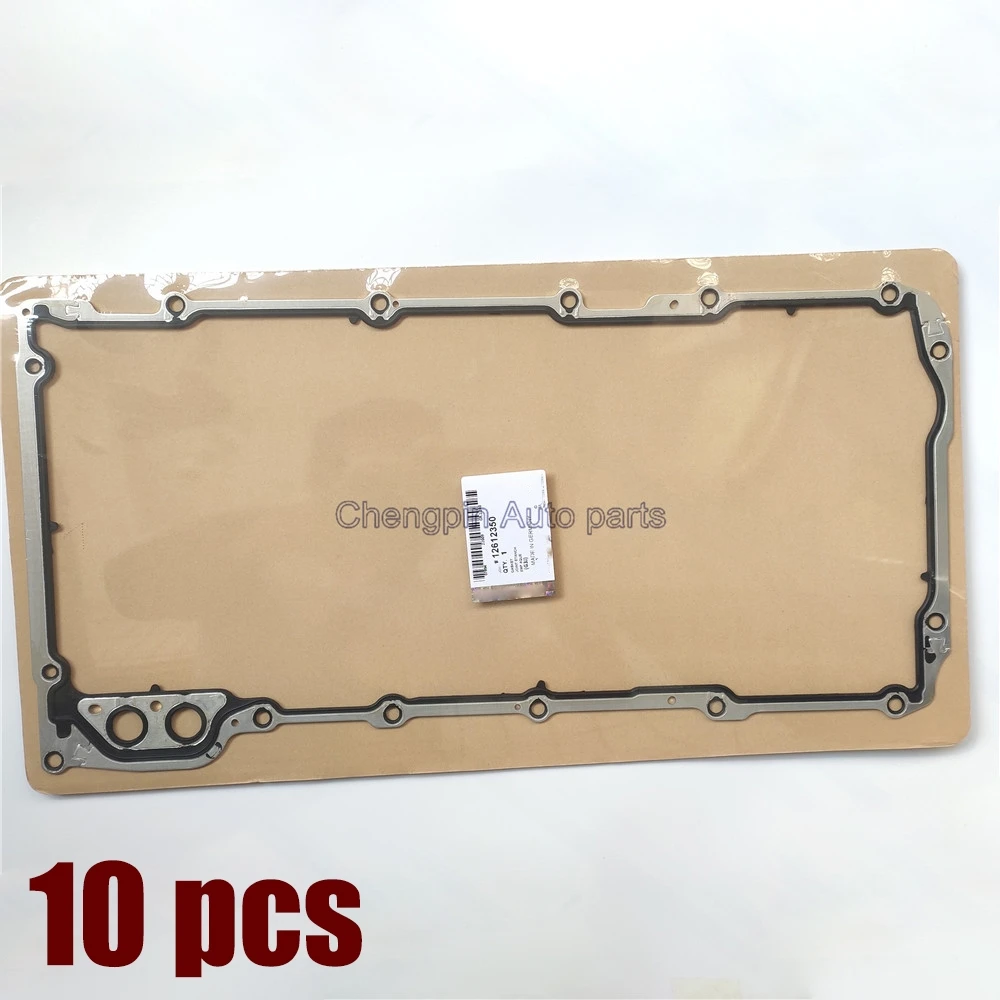 10X Engine Cylinder Head Gasket Oil Pan Gasket 12612350 For Chevrolet