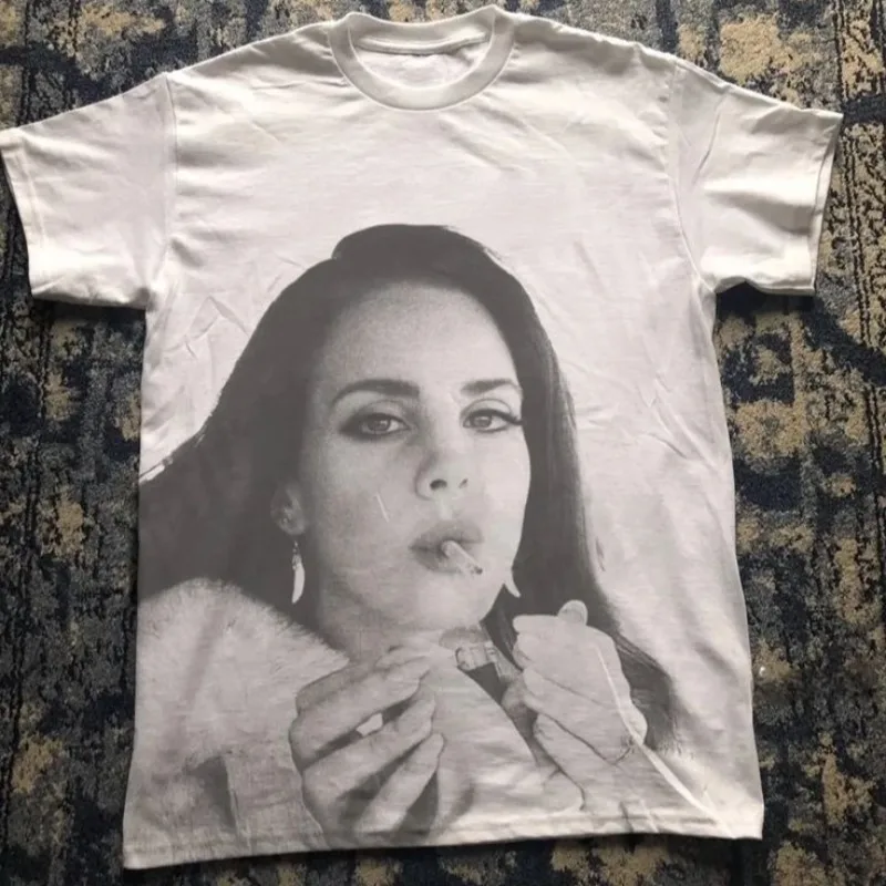 Lana Del Rey American Decadent Dream Herren-T-Shirt Sommer Neuer Stil Unisex High-Street-T-Shirt