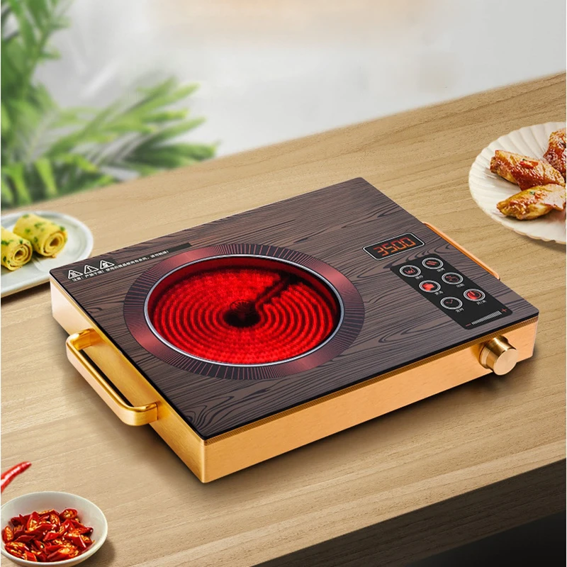 

Intelligent induction cooker electric ceramic cooker touch waterproof adjustable temperature electromagnetic light wave cooker