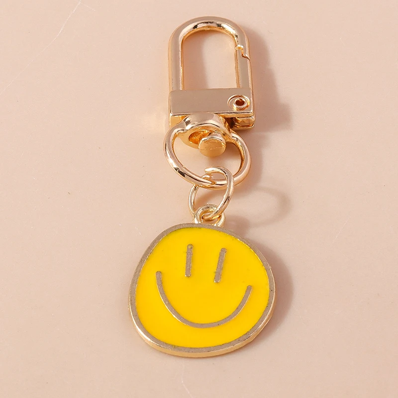 Schöner Lächeln-Gesicht-Schlüsselanhänger, Emoticon-Schlüsselanhänger, Anhänger für Männer und Frauen, Schlüsselhalter, Handtasche, Dekor, Anhänger, DIY-Schmuck, Geschenke – Detail 5