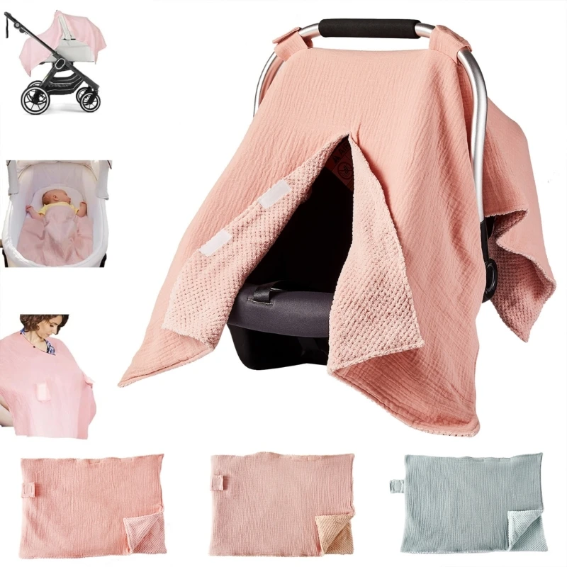 Windproof Carrying Basket Cover Baby Carriage Case Newborns Baby Blanket Strollers Protections Sleeve for Busy Parent A2UB