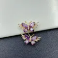 Light gold purple zirconium butterfly 1 22 * 12.5m
