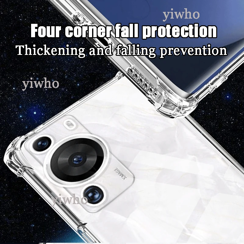 thumbnail image 4 of Funda de teléfono transparente para Huawei P60 Pro, carcasa fina de TPU suave TransFlash para Huawei P60 Art P60Pro P50 P40 Pro Mate 50 Pro, 4 of 5