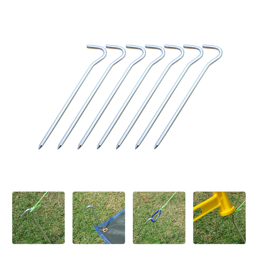 

6 Pcs Garden Stake for Plants Outdoor Pegs Ground Nail Camping Canopy