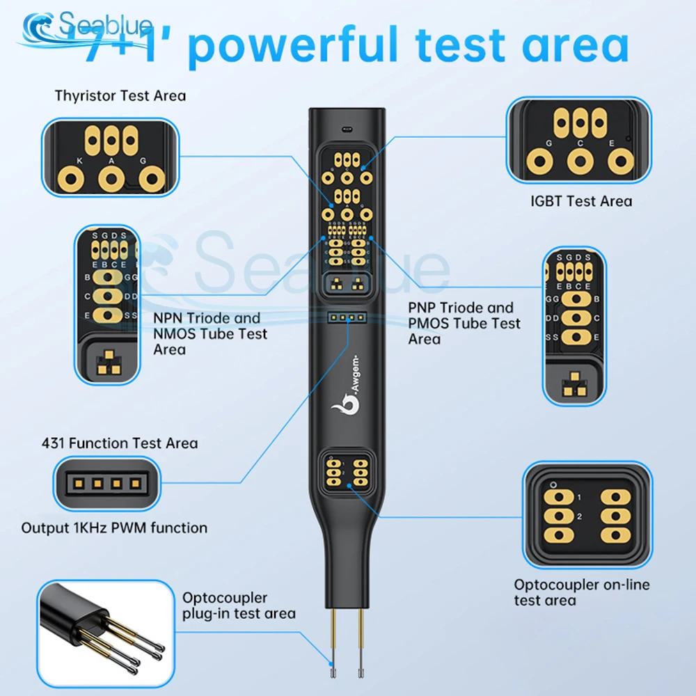 TO2/TO2P Multi functional Optocoupler Testing Machine Online Testing Tool Electronic Maintenance Tester For IGBT NPN NMOS PNP optocoupler tester