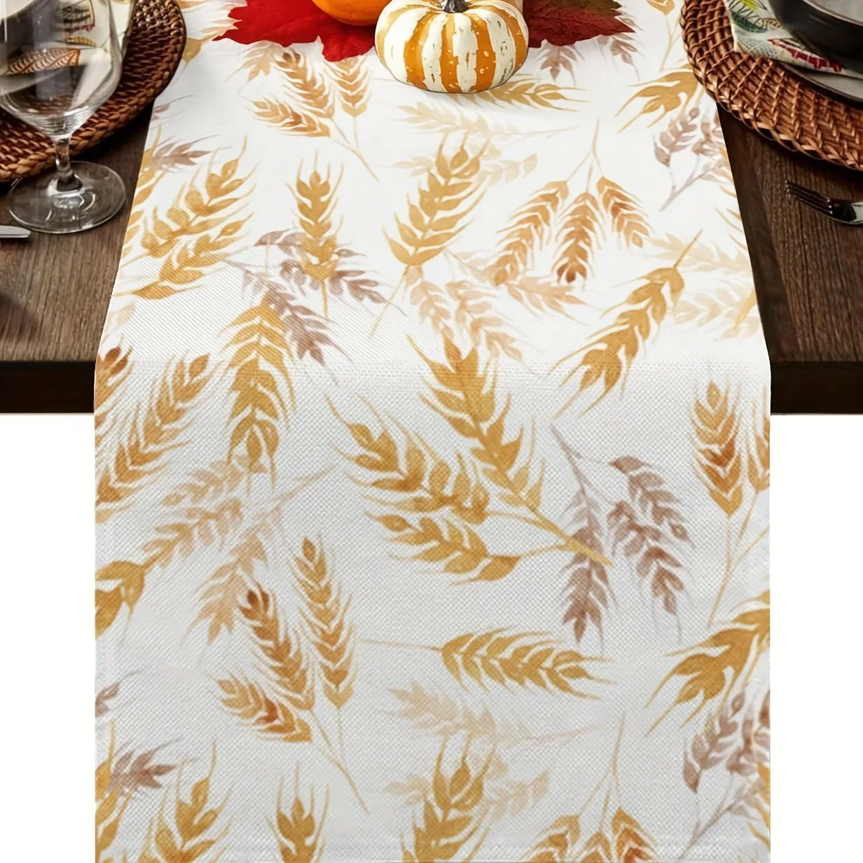 Golden Wheat Harvest Table Runner 1