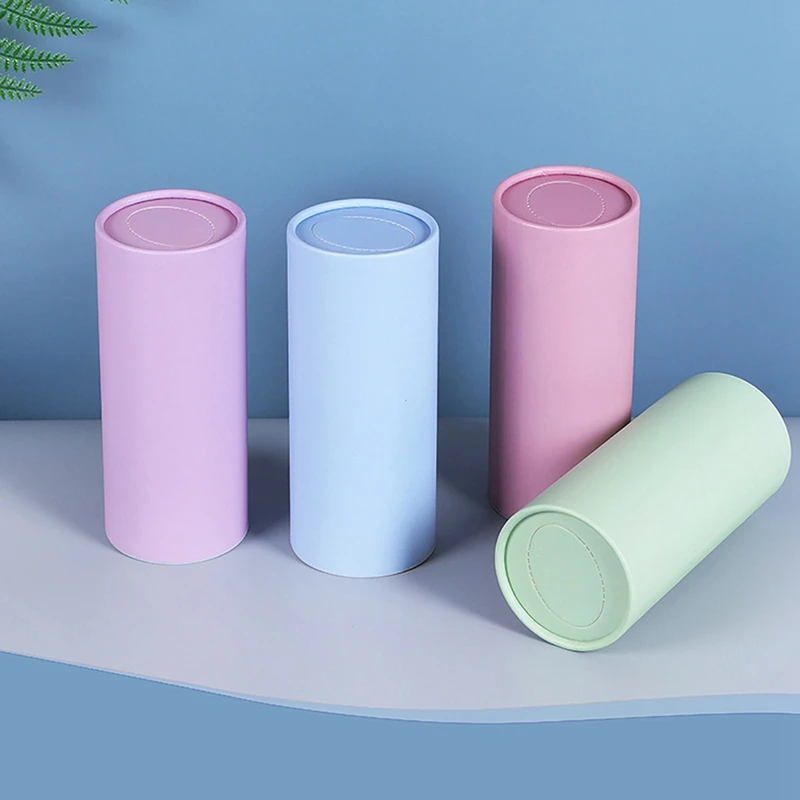1PCS Morandi Round Tissue Box For Travel Car Home Office school Travel Cylinder Tissue With Facial Tissue Bulk Car Tissue Hold 5