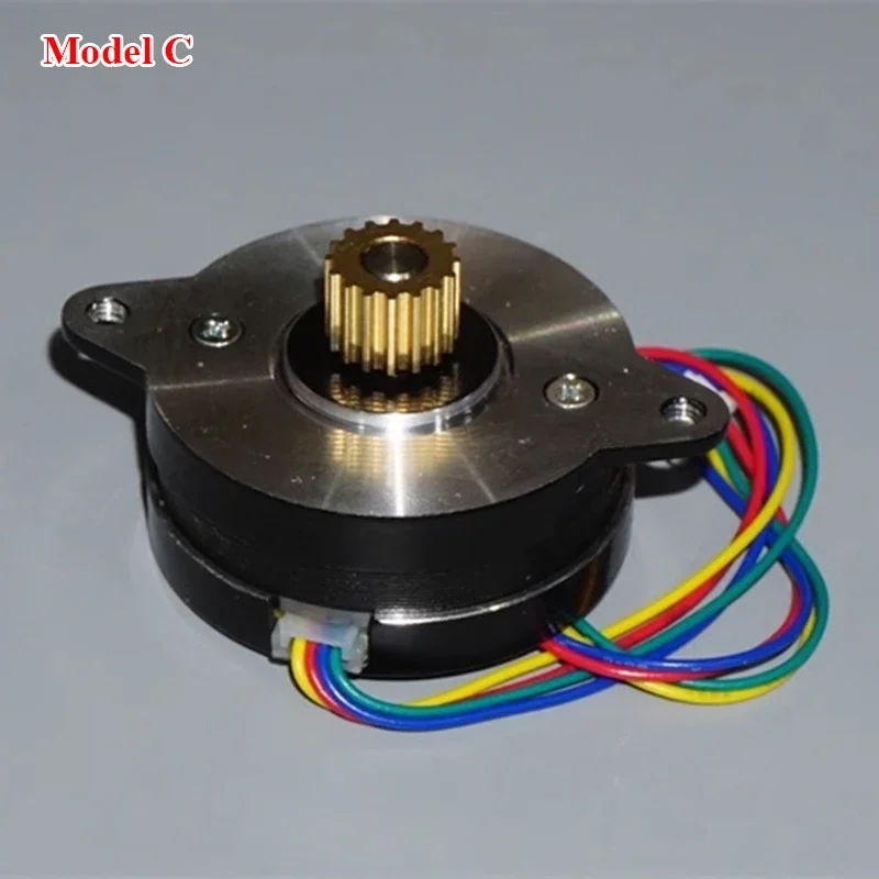 3D 프린터 CNC 로봇용 소형 원형 박형 스텝퍼 모터, 마이크로 2 상 4 선 스테핑 모터, 0.9 도, 36mm, 5mm 샤프트 도르래
