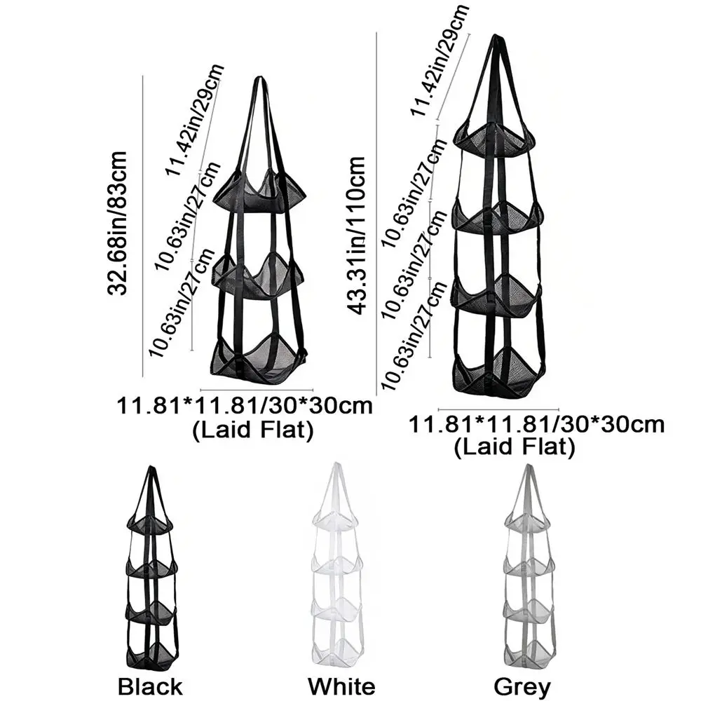 Wall Mounted Ball Storage Hanging Bag Large Capacity Folding Basketball Storage Bag Space Saving Sports Equipment Storage Rack