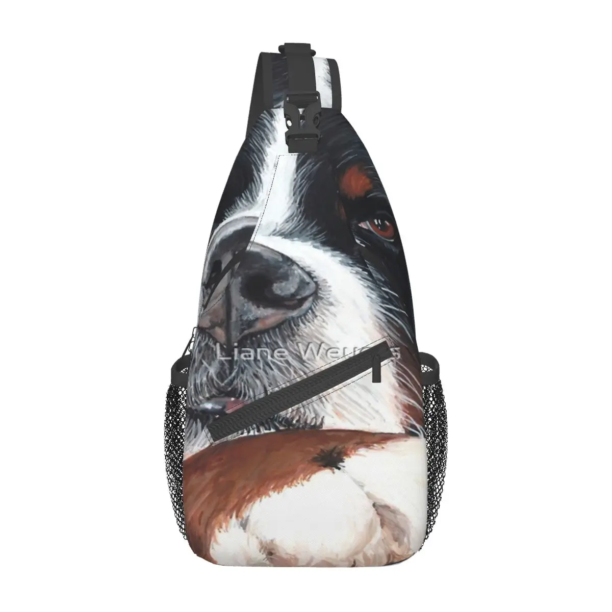 

Best In Black Chest Bag Trendy With Zipper Mesh Bag Gift Nice gift Customizable