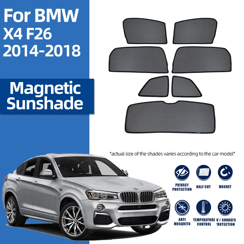 

For BMW X4 F26 2013-2018 F 26 Car Sunshade Visor Front Windshield Frame Curtain Rear Baby Side Window Sun Shade Shield
