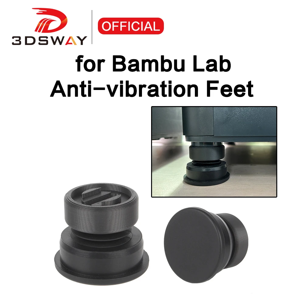 For Bambu Lab X1/X1C/A1/A1 mini Upgrade Anti Vibration Feet Pad Anti-slip  Anti-Shock Dust-proof Rubber Foot Pad Bambulab P1P/P1S - AliExpress 7