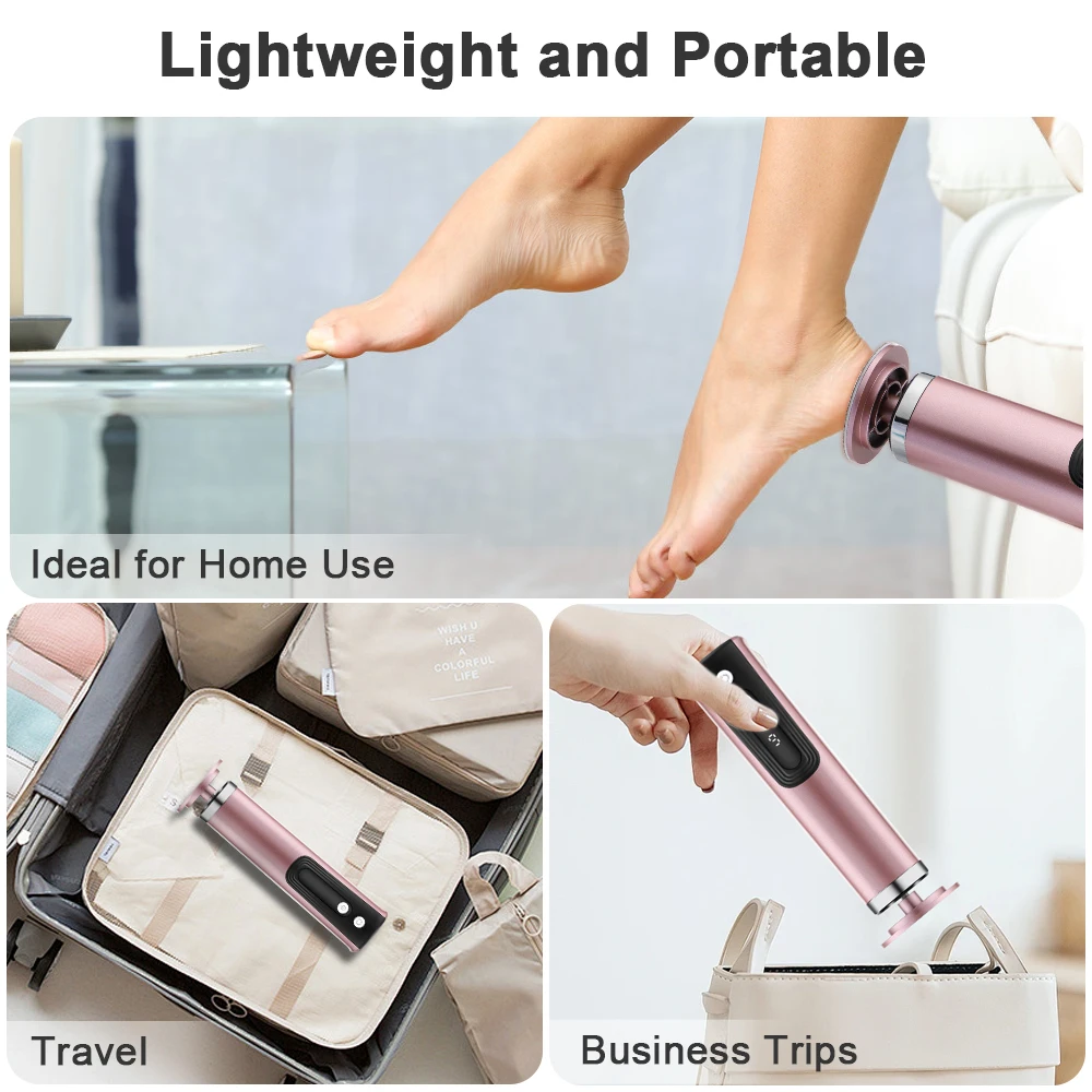 Wireless Electric Foot Callus Remover Grinder Rechargeable Pedicure Tool Dead Sk