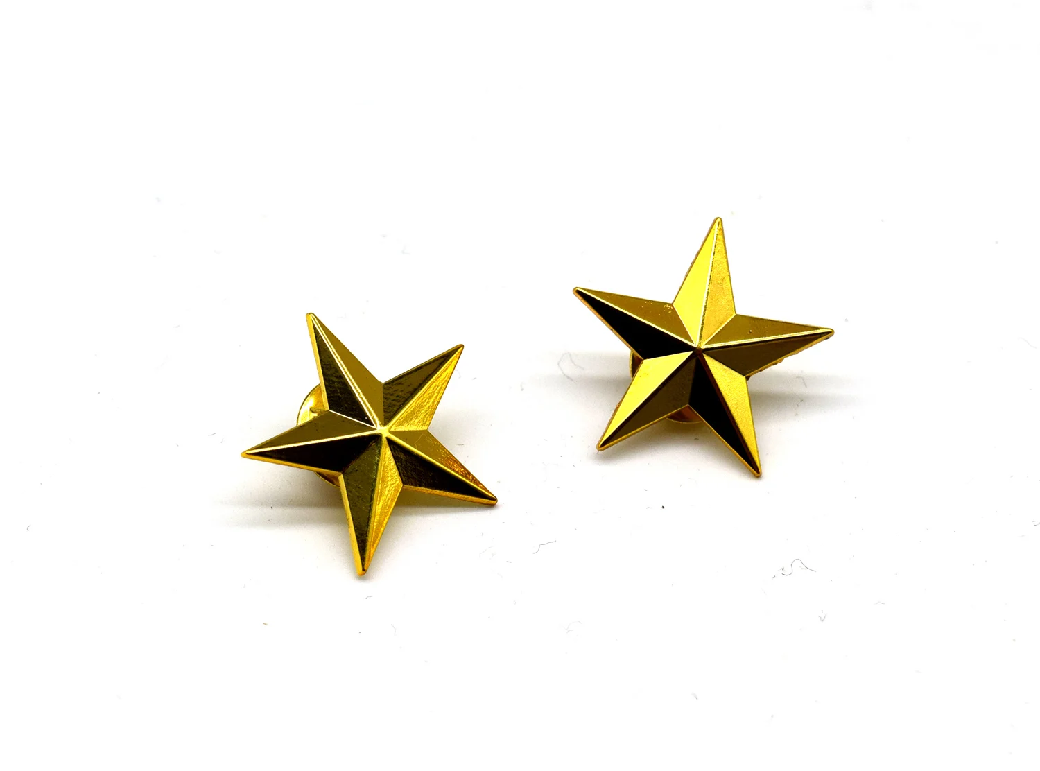 US Army One Star Brigadier General Rank Insignia Metal badges Gold Reenactment