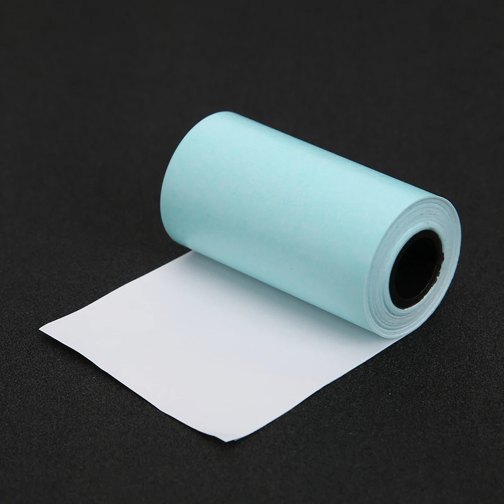Blue 3 Rolls Thermal Printing Roll Paper Stickers 57mmx30mm for Pocket Paperang Photo Printer for Mini Pocket Photo Printer