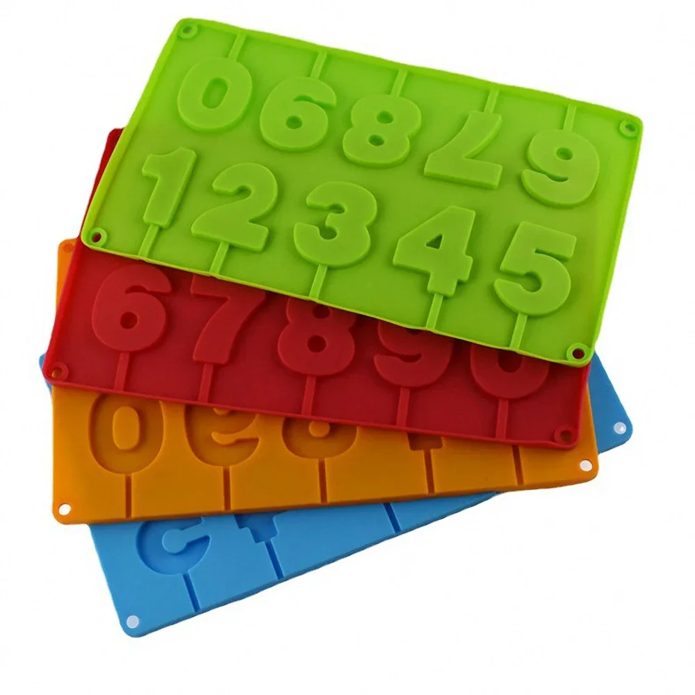 

0-9 силиконовая форма для леденцов, лед, конфеты, шоколад, формы «сделай сам», кухонные инструменты для украшения выпечки