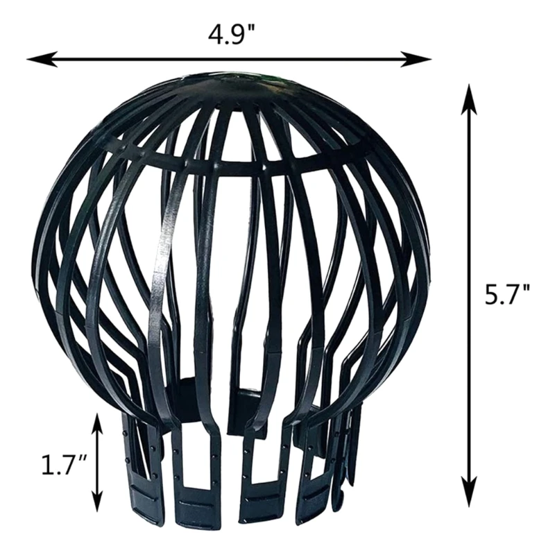 Black Plastic Gutter Balloon Protective Filter Gutter Flexible Downspout Filter gutter covers,drainage cover
