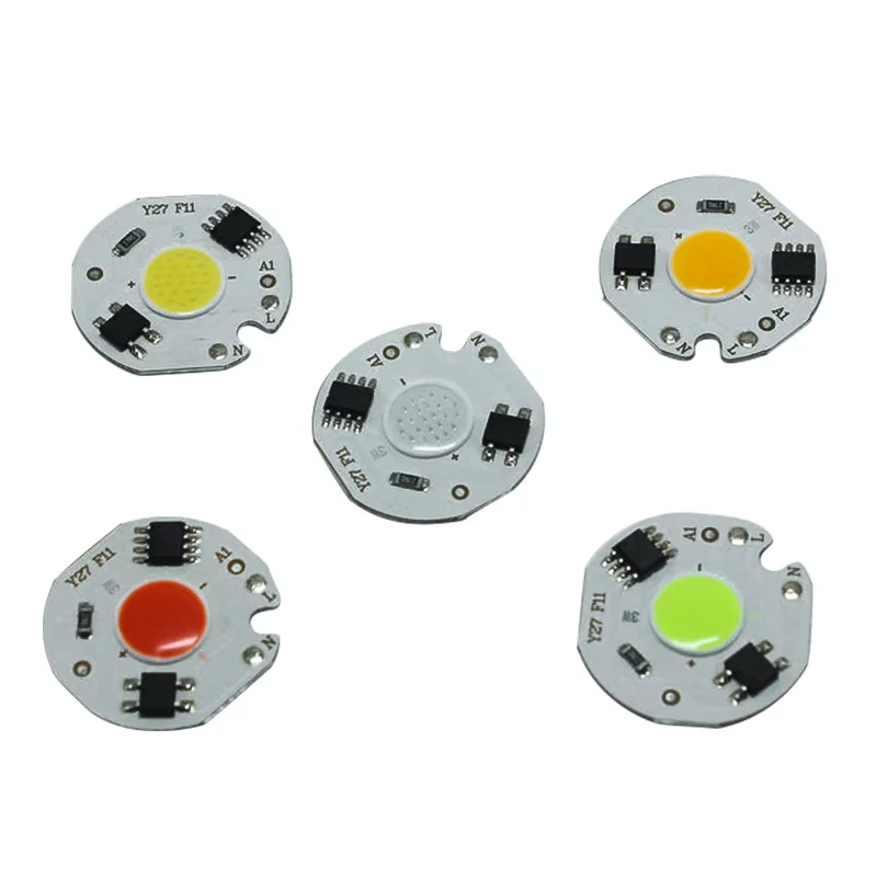 10pcs LED Chip COB Integrated Smart IC Driverless DIY for Spotlight Ceiling Down Light Lamp AC 220V 200V-240V AC110V 90V-150V