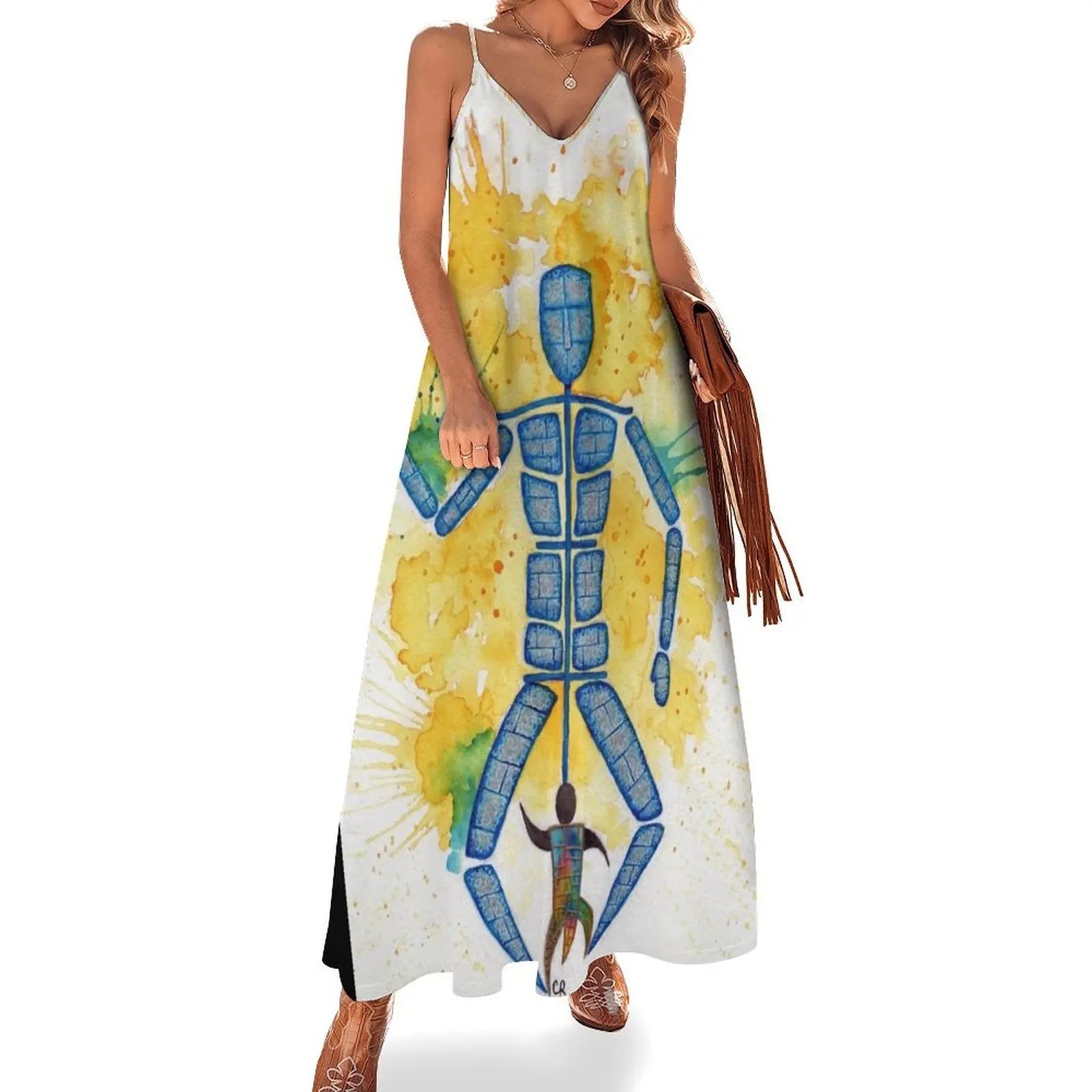 

Hammered Metal Man Sleeveless Dress evening dresses ladies dresses women summer 2024 dress for women beach dress