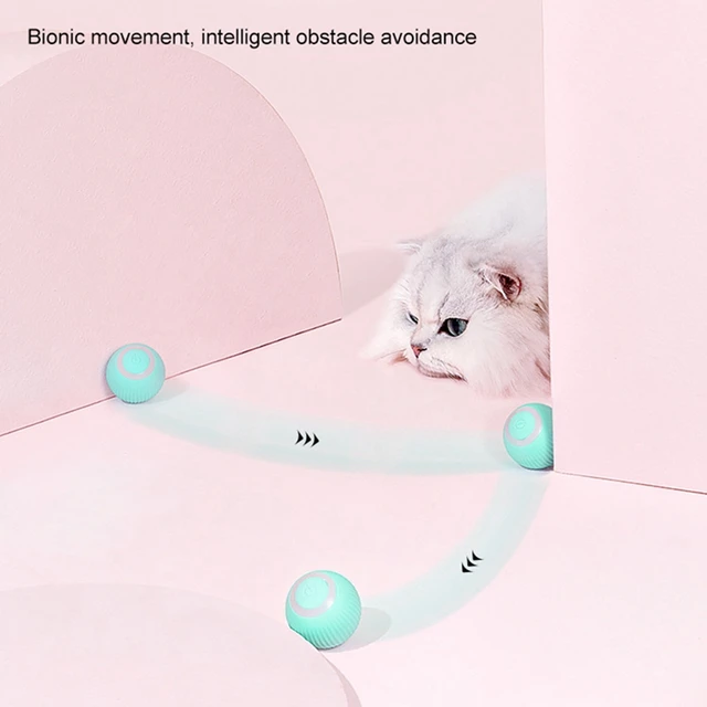 Giocattolo Gatto Automatico Topo Elettrico - USB Ricaricabile, Movimento Casuale, Grigio - Foto 4