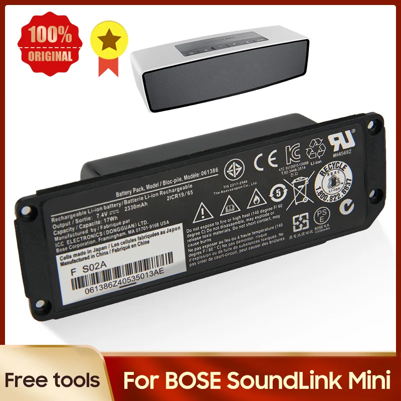 

Аккумулятор для динамика BOSE SoundLink Mini I Bluetooth 061384 063404 063287 061386 061385, оригинальный аккумулятор + инструменты бесплатно
