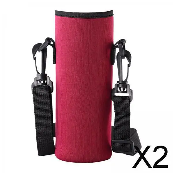 2-4pack Bottle Bag Pouch Adjustable Drink Bottle Holder Case Tote for