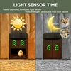 Automatic Chicken Coop Door Opener Battery Powered Light Sense Control Waterproof Pet Flap Accessories Upgrade ABS House Gate 4