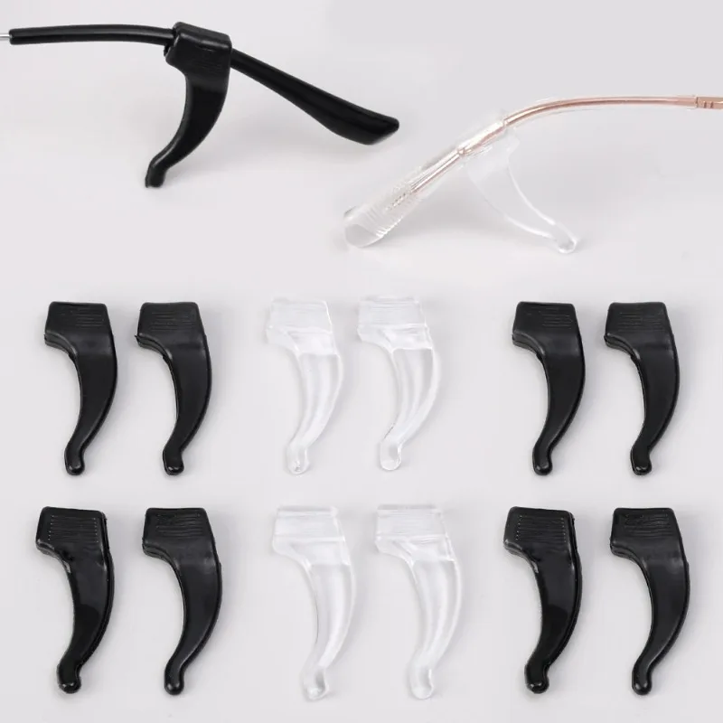 20-200 stücke Anti-slip Ohr Grip Gläser Brillen Bein Ohr Haken Stopper Halterung Verschluss Zubehör Tempel Spitze brillen Halter – Detail 8