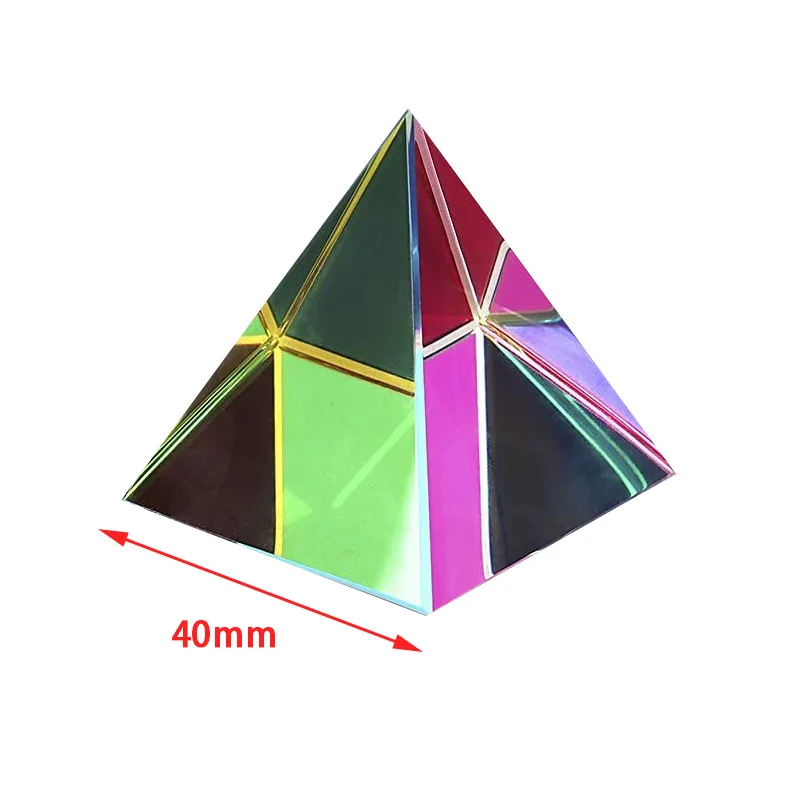 Walfront Cubo con Colori, Prisma Cubo Quadrato, Cubo Decorativo, Prisma per Fotografia Insegnare Lezioni Fisiche 20mm O 22mm (2 * 2 * 2cm