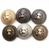 20PCS/Lot Fashion Metal  Lion Head Button British College Style Retro Suit Coat Windbreaker Shirt Hand-stitched Button Decorativ 4