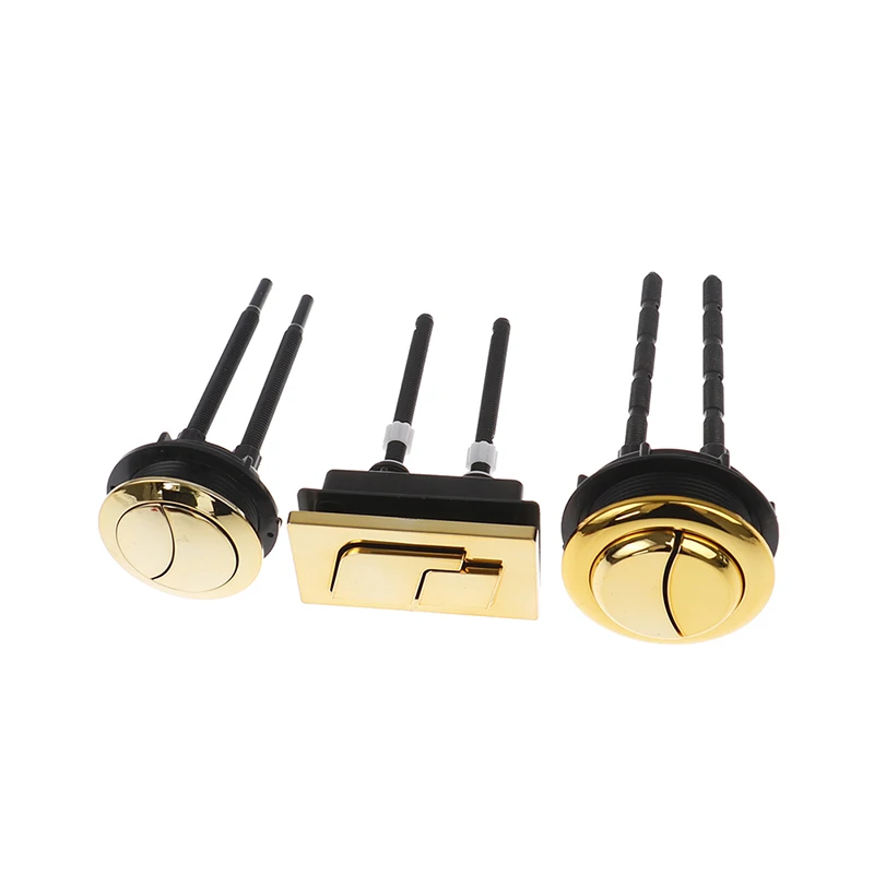 Description Picture 2 of itemDual Flush Toilet Tank Gold 48mm/58mm Button Round Shape Toilet Push Buttons