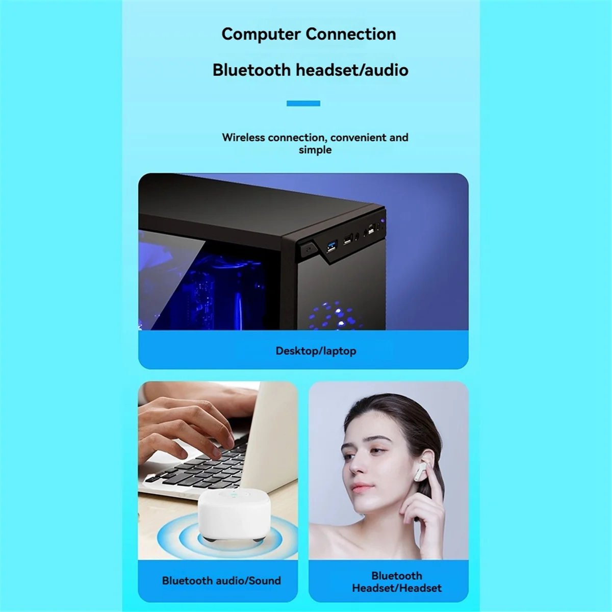 150m USB 블루투스 5.4 어댑터 드라이버 무료 블루투스 어댑터JAS