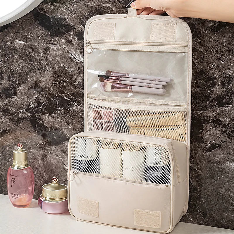 

Large Capacity Cosmetics Travel Hook Wash Bag Thickened Waterproof Dry and Wet Separation Storage Bag Portable Makeup Bag