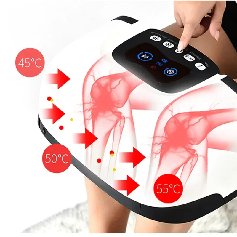Knee Joint Massager Electric Heating Elderly Knee Protector Warm Compress Vibration Air Pressure Kneading Massager