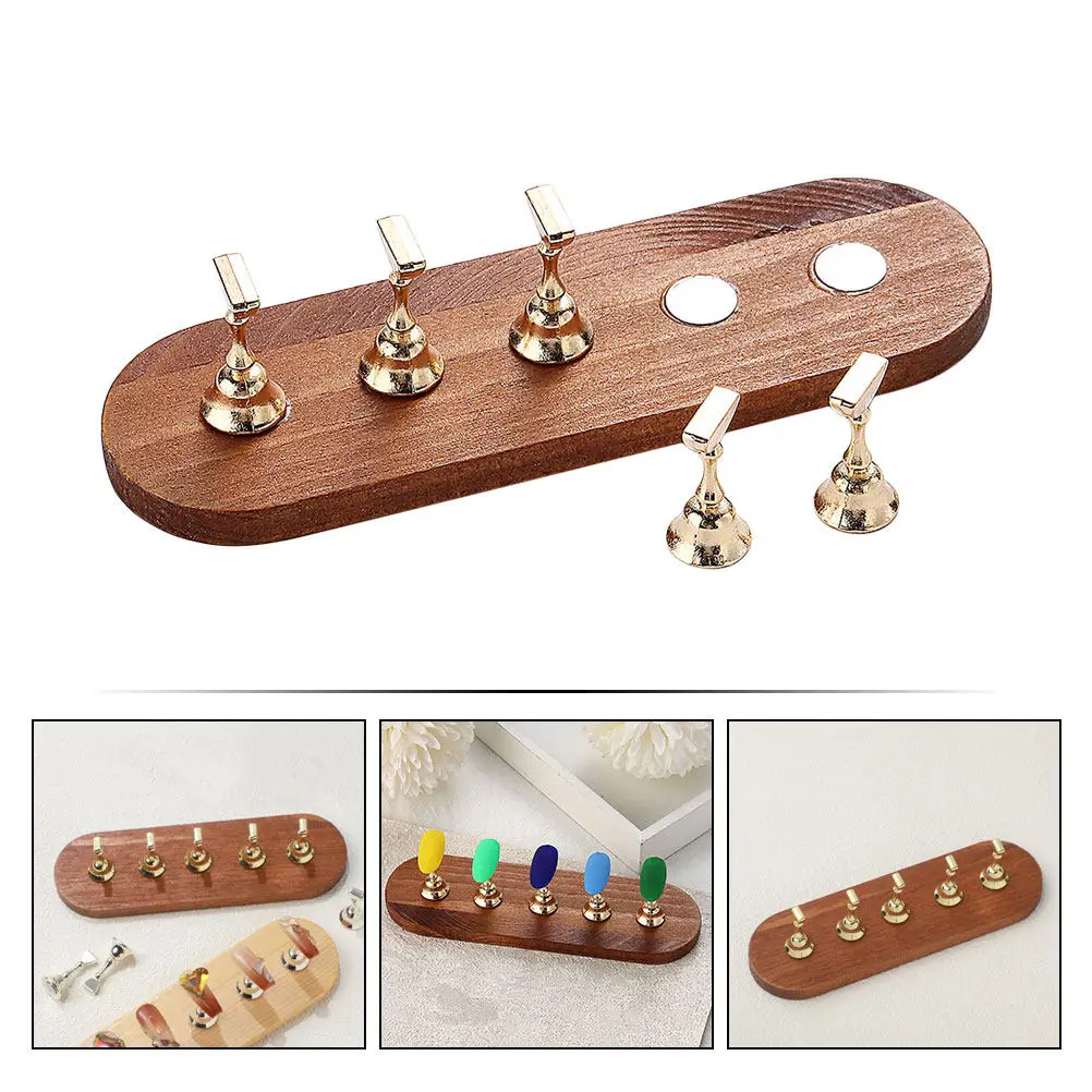 1세트 네일 홀더, 컴팩트하고 가벼운 프레스온 네일 디스플레이 스탠드, 네일 아트 연습용 매니큐어 디스플레이 홀더 (살롱 및 가정용)