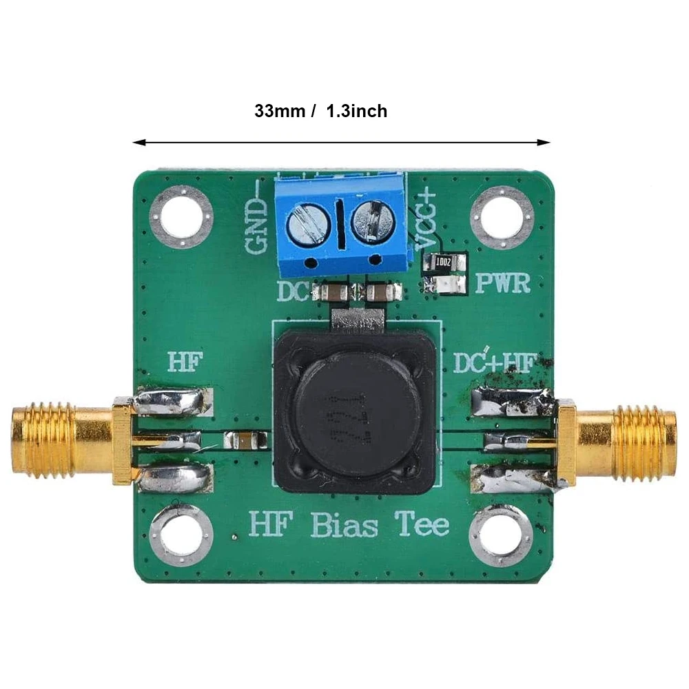 RF Bias Tee Microwave HF DC Bias 50K-60MHz Active Antenna Power Supply