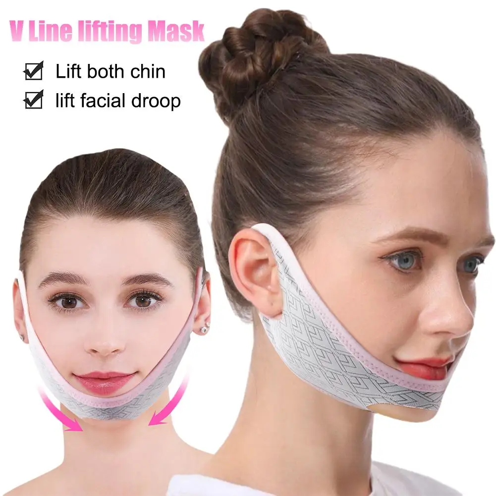V Line Shaping Face Masks Face Sculpting Sleep Mask Strap Lifting Face Facial Belt Dimagrante P1B3