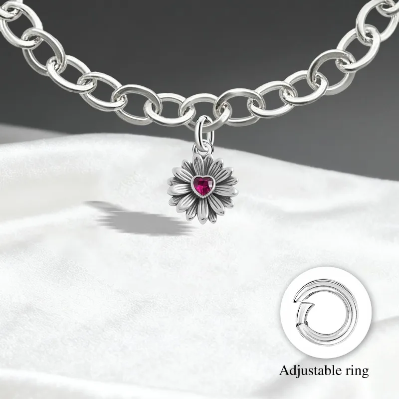 Verstellbare 925 Sterling Silber Vintage Anhänger Lippenstift Charms Perlen Passend für Original Armband Armreif Halskette DIY Schmuck – Detail 27