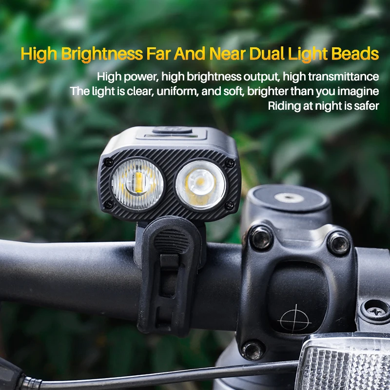 High-Performance Waterproof Bicycle Headlights - 550 Lumens Outdoor Riding Lights