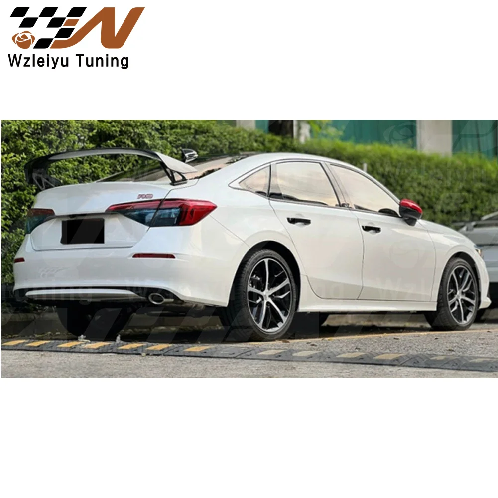 

Type R Style Real Carbon Fiber Rear Trunk Spoiler GT Wing Fit For Honda Ci-vic 11 FE1 2022 High Quality