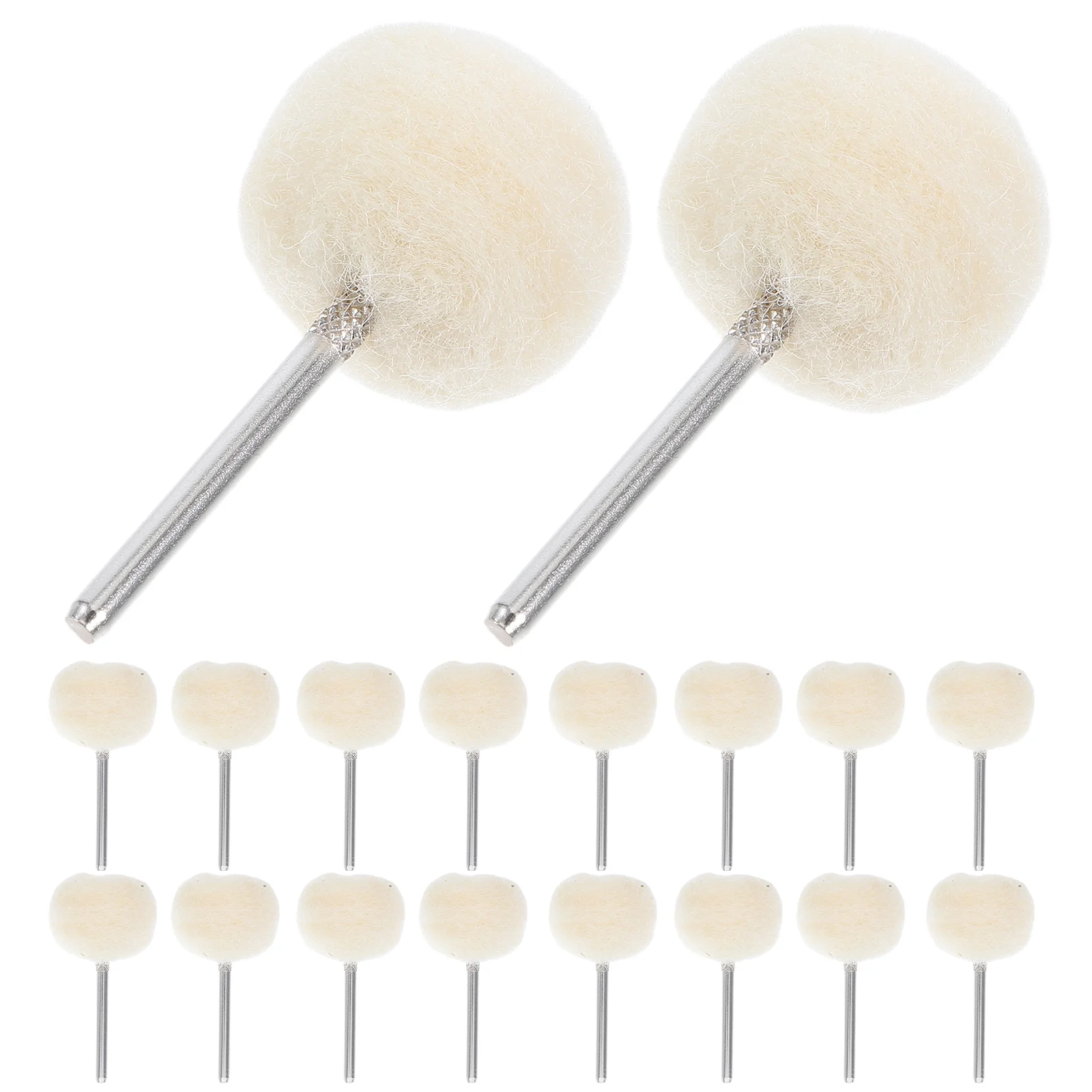 20 pcs Polishing Wheel ing Grinding Tool Kit Wool Brush Attachment for Carving Jewelry Making Projects