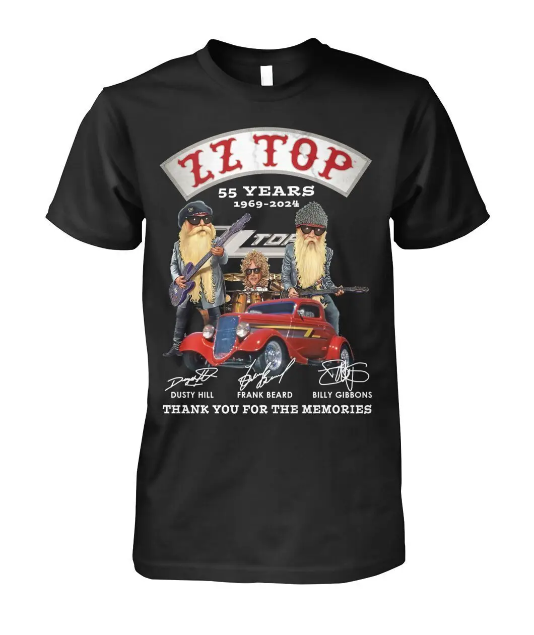 

Футболка ZZ Top 55 лет 1969-2024 спасибо за воспоминания 8N320