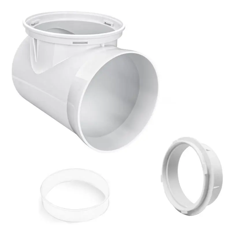 ข้อต่อท่อระบายอากาศเครื่องอบผ้า ข้อต่อเครื่องอบผ้าแบบมีแรงดัน ข้อต่อท่อระบายอากาศเครื่องอบผ้าแบบ 90 องศา 1