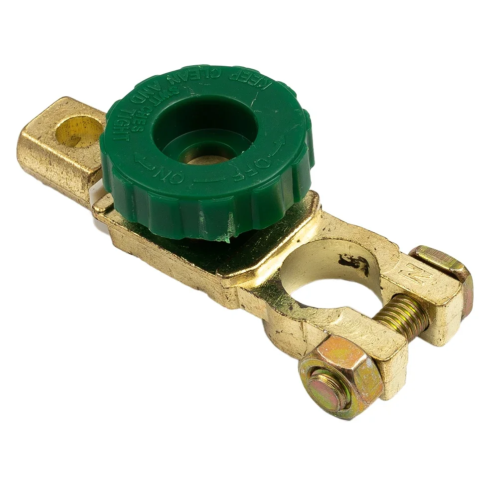 

1PCS Heavy Duty Battery Disconnect Isolator Cut Off Switch 12V-24V Green 17-MM Fits Standards Negative Terminal Car-Parts