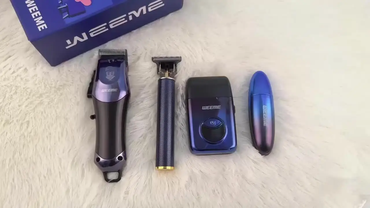 WEEME 4-in-1 電動バリカンセット メンズ - 充電式コードレスヘア