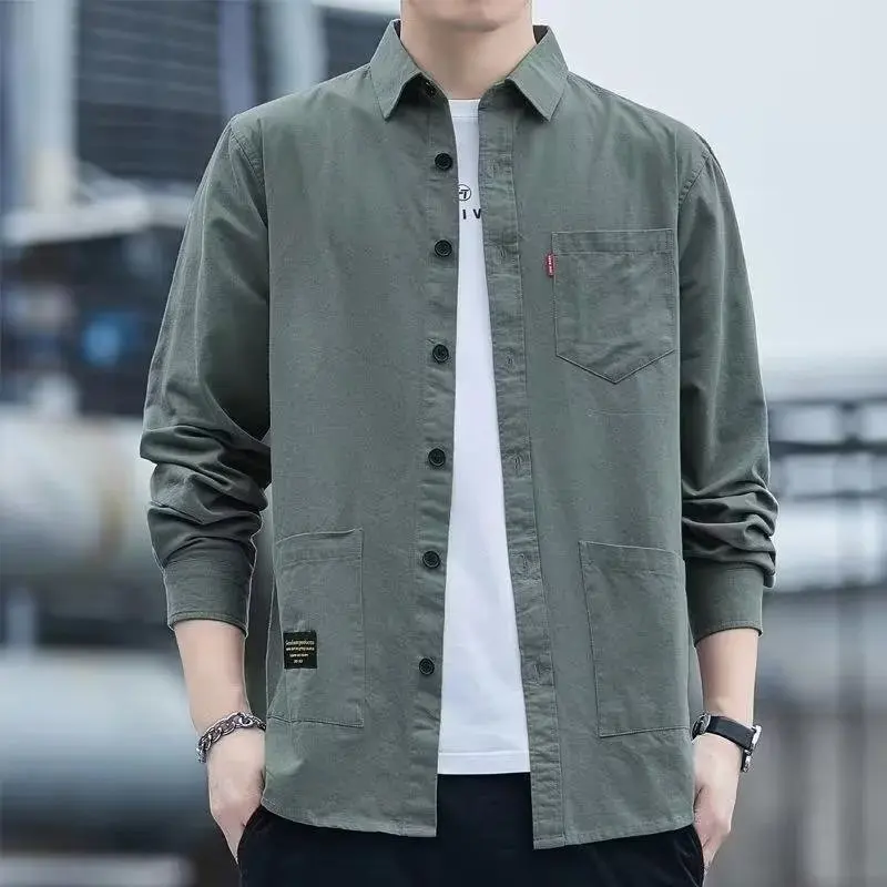 

Spring Pop Art New Trend Fashion Ins. Temperament Shirt Men's Autumn Korean Version Trend Versatile Long Sleeve Cardigan Trend